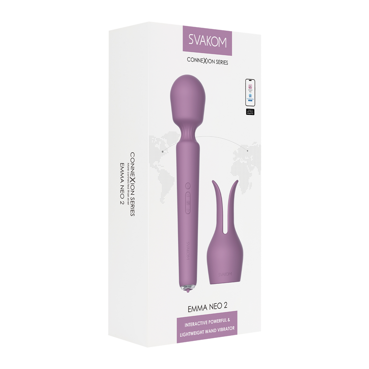 SVAKOM - Emma Neo 2 - Interactieve en krachtige Wandvibrator - Roze