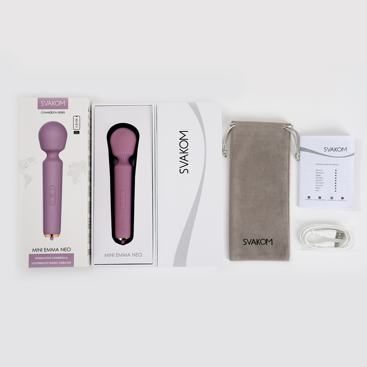 SVAKOM - Mini Emma Neo - Interactieve Compacte Wandvibrator - Roze