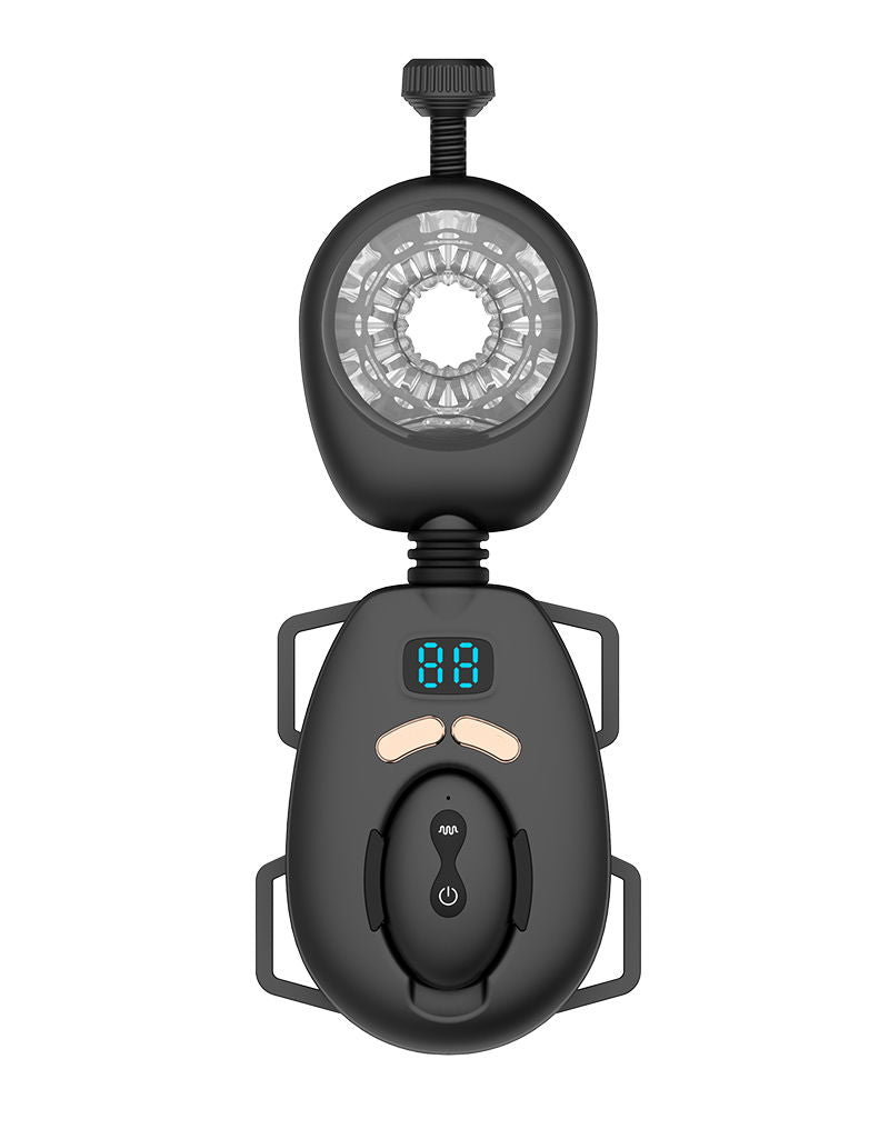 Rimba Toys - Orgastobator 06 - Masturbator voor mannen met swingfunctie - Zwart