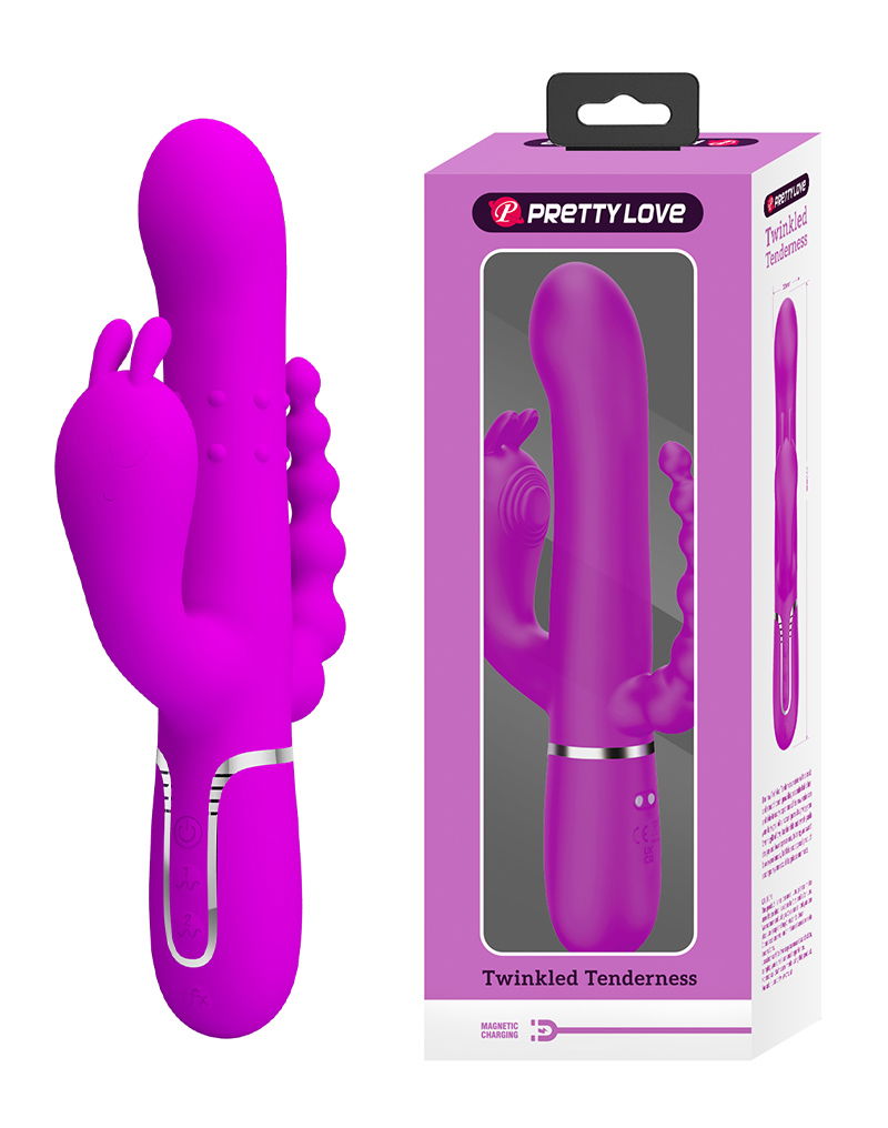 Pretty Love - Cammy - Triple Vibrator - Paars
