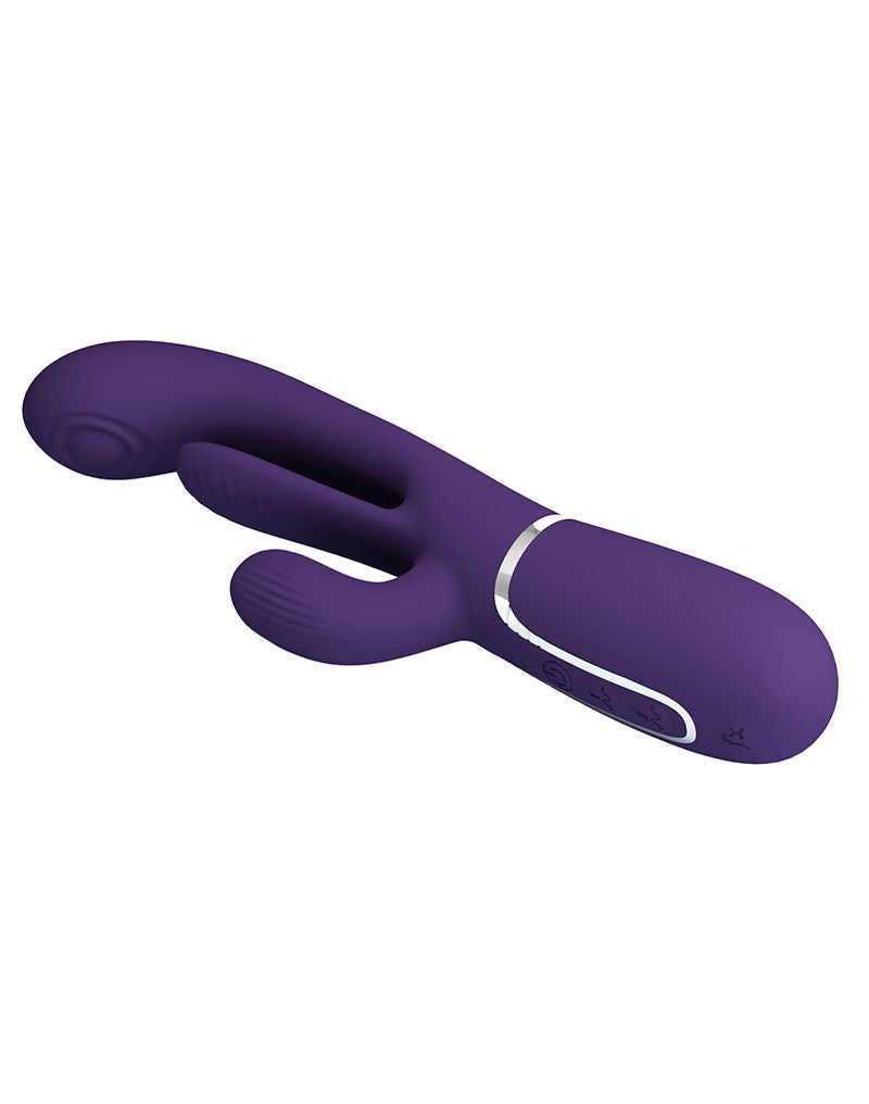 Pretty Love - Shania - Thrusting Rabbit Vibrator - Diep Paars