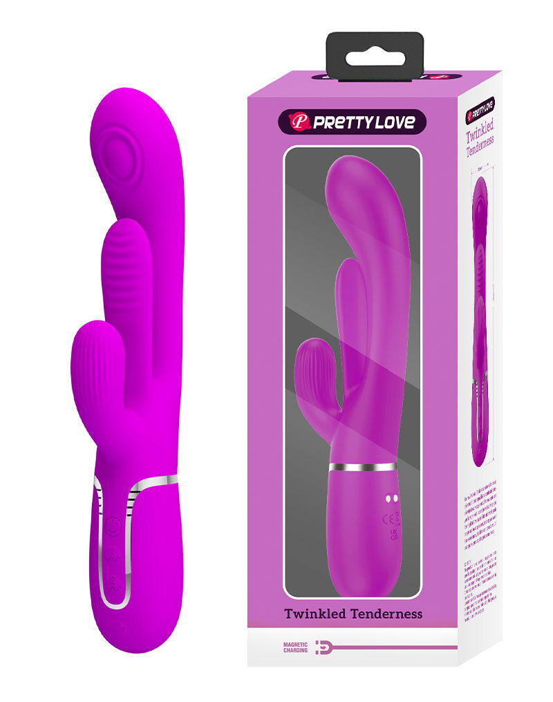 Pretty Love - Shania - Thrusting Rabbit Vibrator - Paars