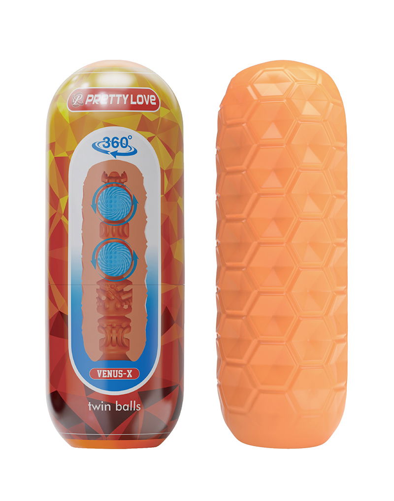 Pretty Love - Venus-X - Twin Balls Masturbator - Geel