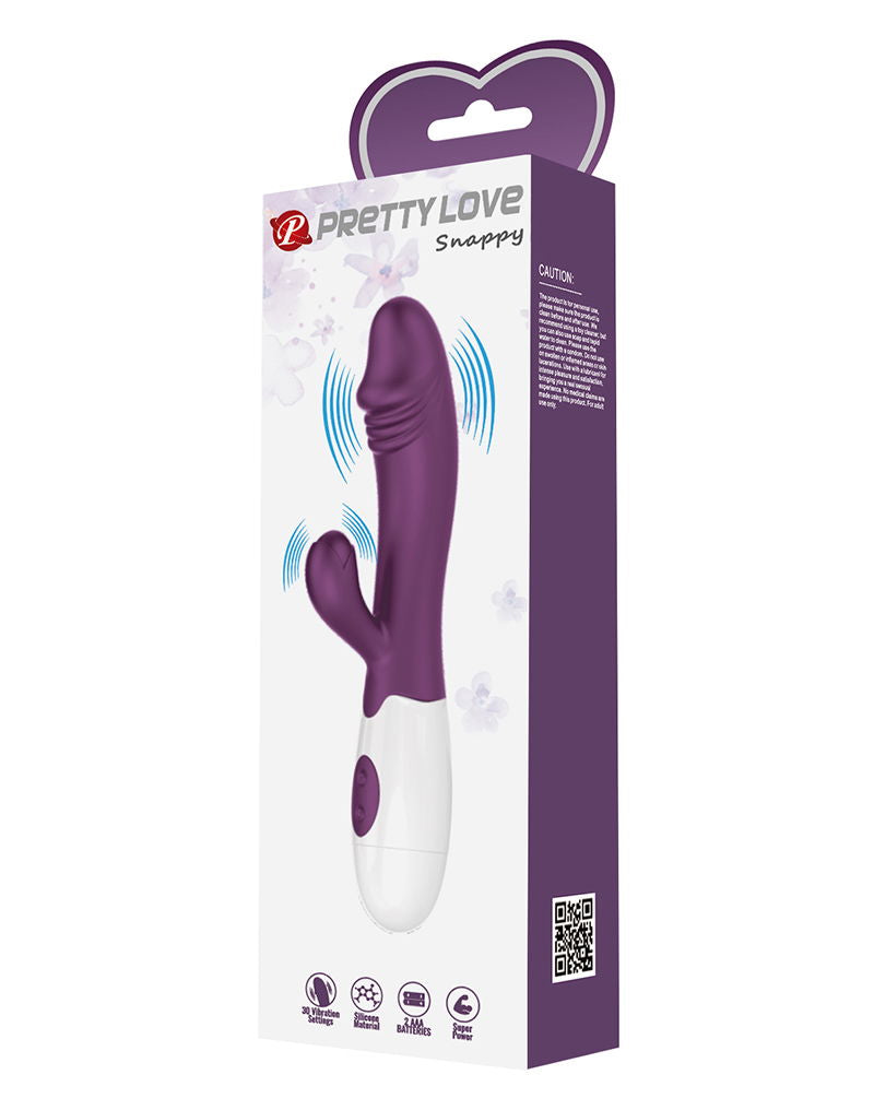 Pretty Love - Snappy - G-Spot Rabbit Vibrator - Diep Paars