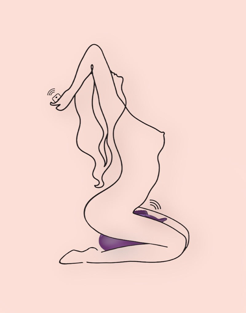 Bouncy Bliss - Flow - Zit-vibrator - Paars