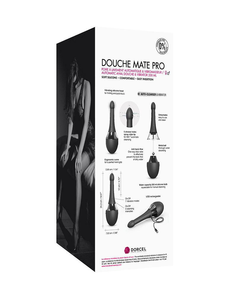 Dorcel - Douche Mate Pro - Anale Douche en Vibrator - Zwart 6072561