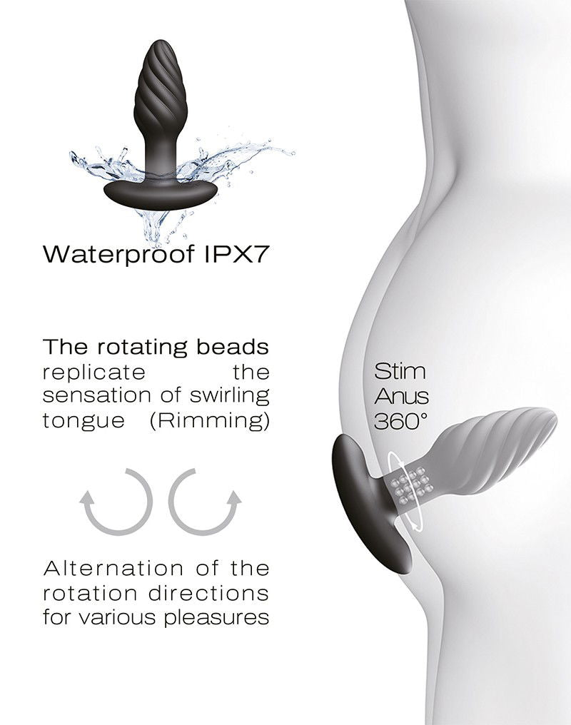 Dorcel - Spin Plug - Zwart