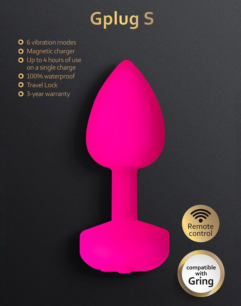 G-Vibe - G-Plug Small - Vibrerende Butt Plug - Roze