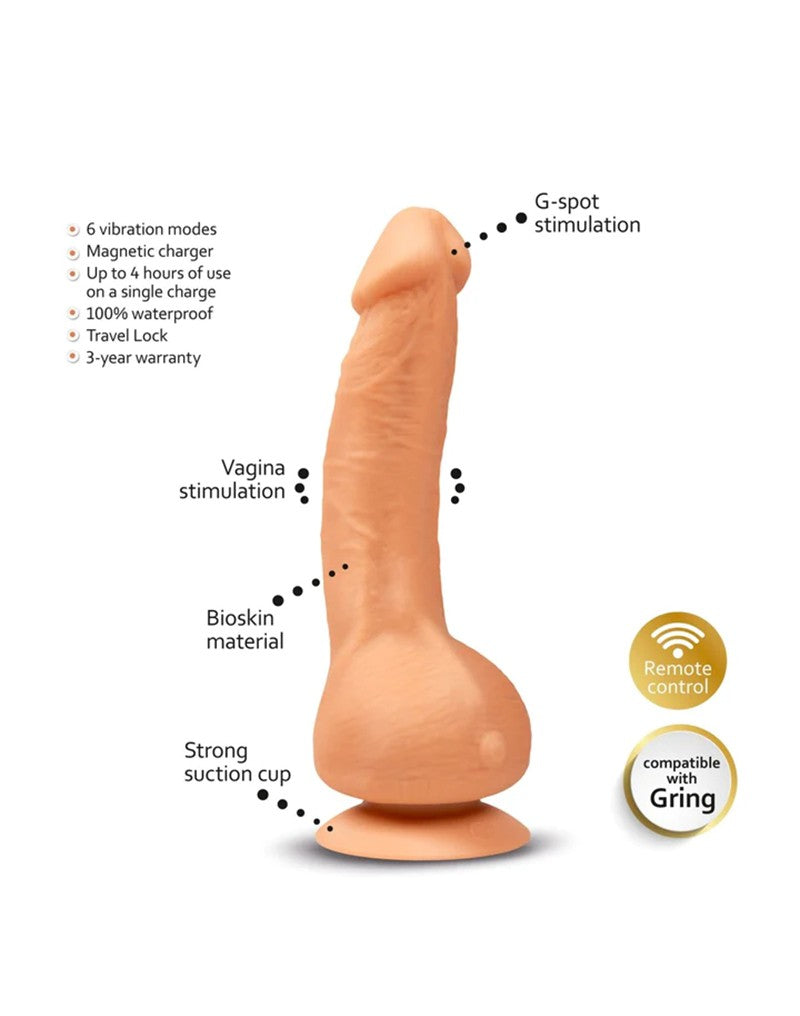 Gvibe - Greal Mini - Vibrating Dildo - Nude