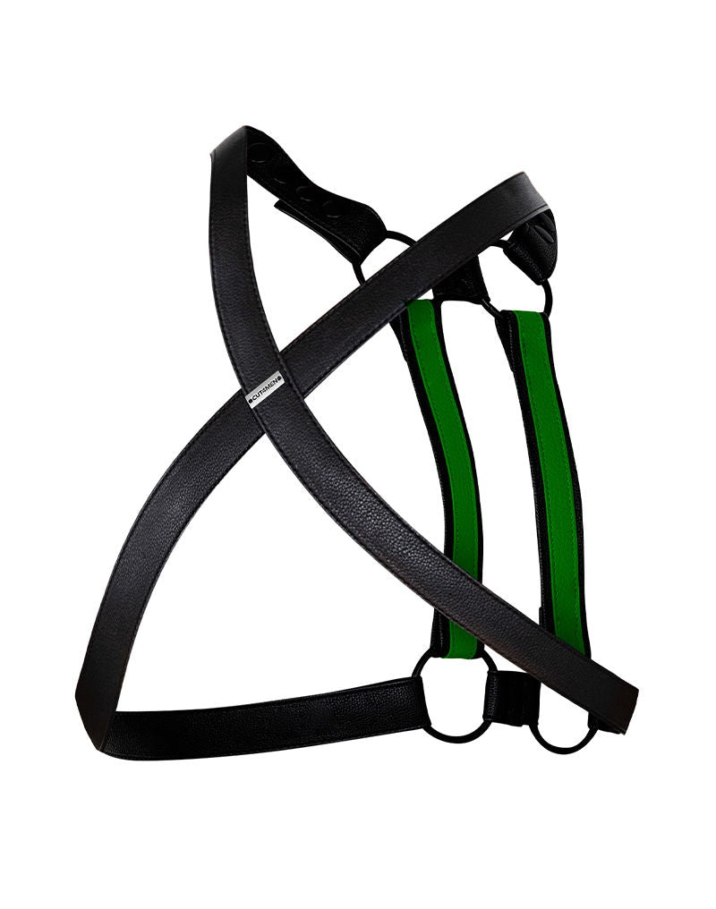 H4RNESS van C4M - 4WAY Harnas - Blazing Groen