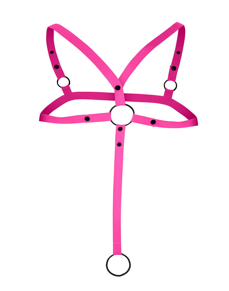 H4RNESS by C4M - C-Ring Gekruist Harnas - Roze