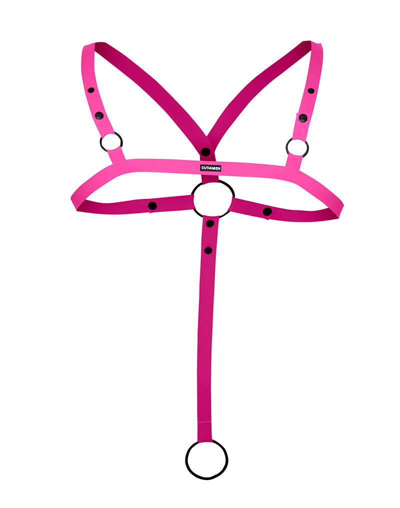 H4RNESS by C4M - C-Ring Gekruist Harnas - Roze