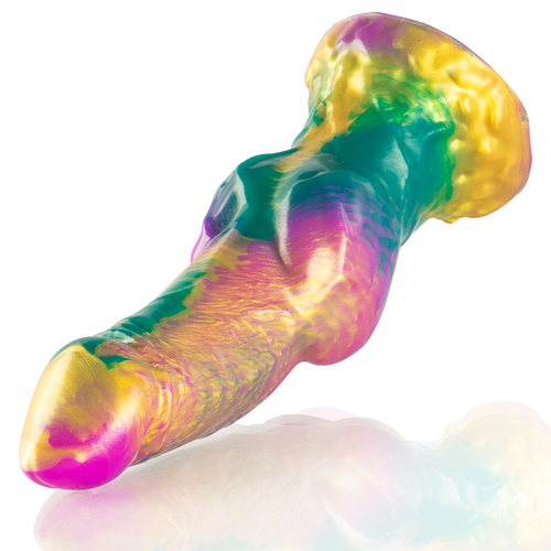 Epic - Iris dildo met regenboogtesticles