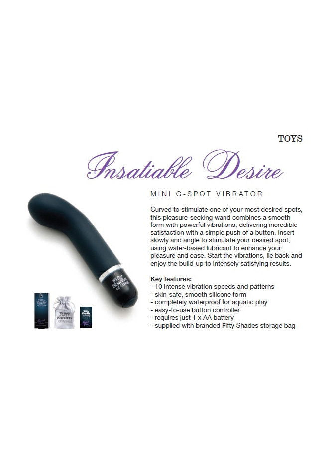 Insatiable Desire - FSoG Mini G-Spot Vibrator