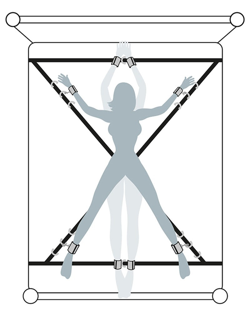 Keep Still - FSoG Over the Bed Cross Restraint
