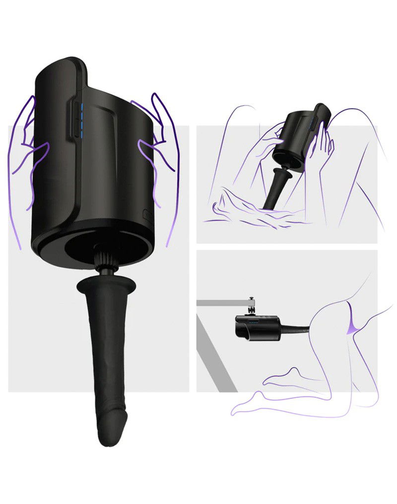 KIIROO - Dildo Adapter voor KEON Masturbator (exclusief dildo) - Zwart