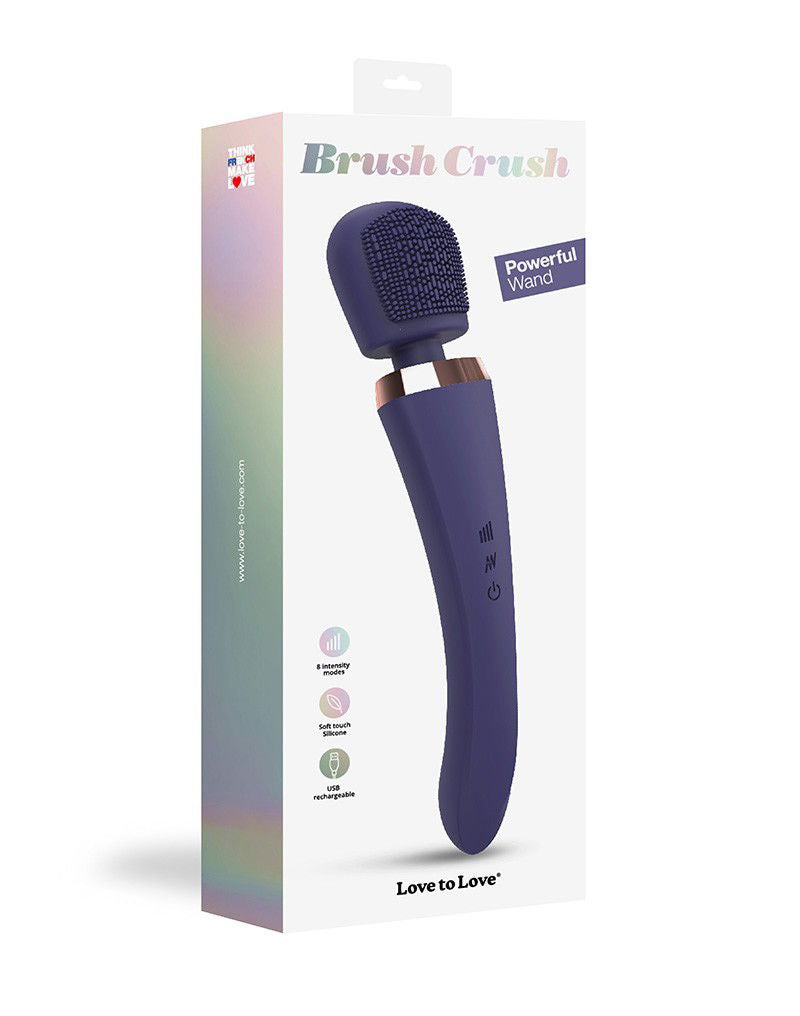 Love to Love - Brush Crush - Wandvibrator - Indigo