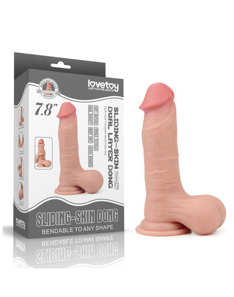 LoveToy - 7.8 inch Sliding Skin Dildo