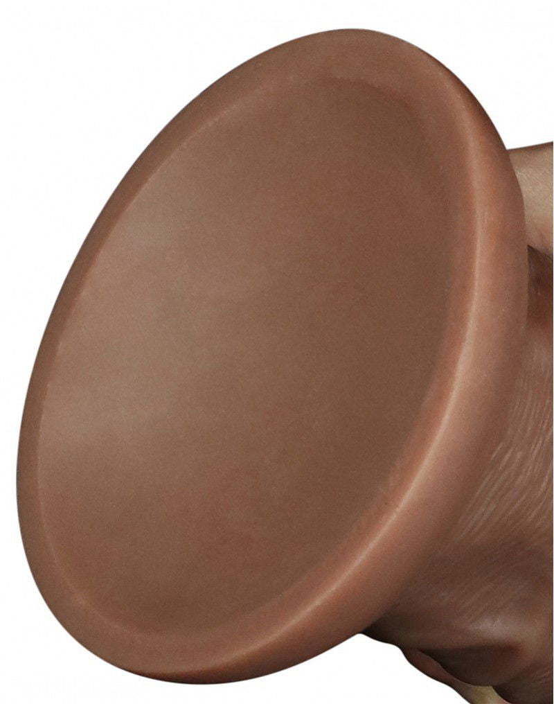 LoveToy - Realistic Chubby Vibrerende Dildo 27 cm - Bruin