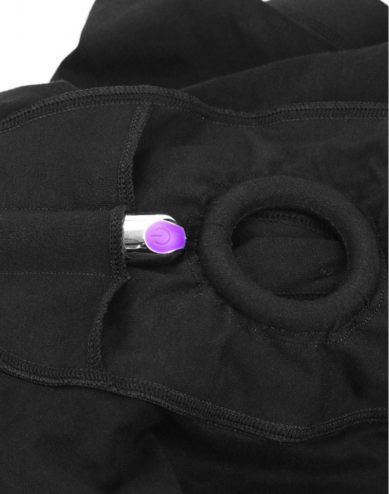 LoveToy - Unisex Strap-On Shorts Size L - Zwart