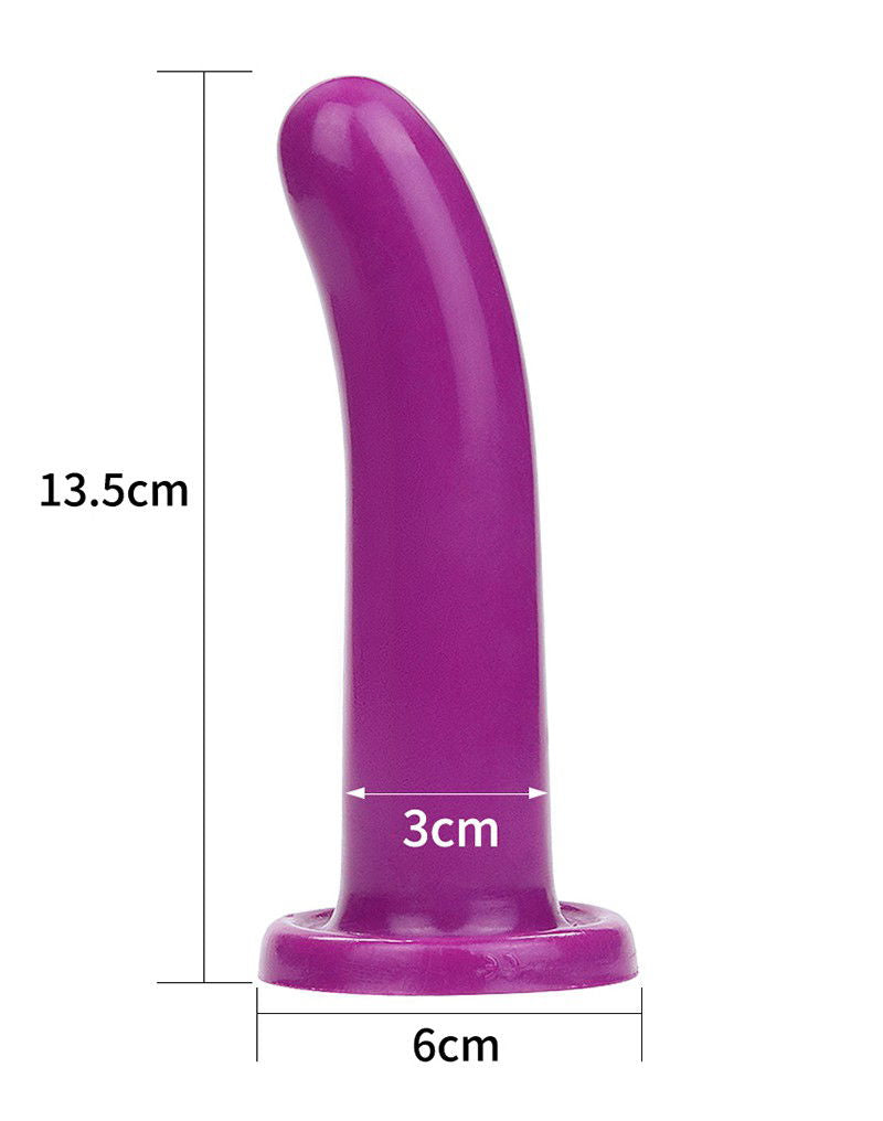 LoveToy - Holy Dong Medium Dildo 13.5 cm - Paars