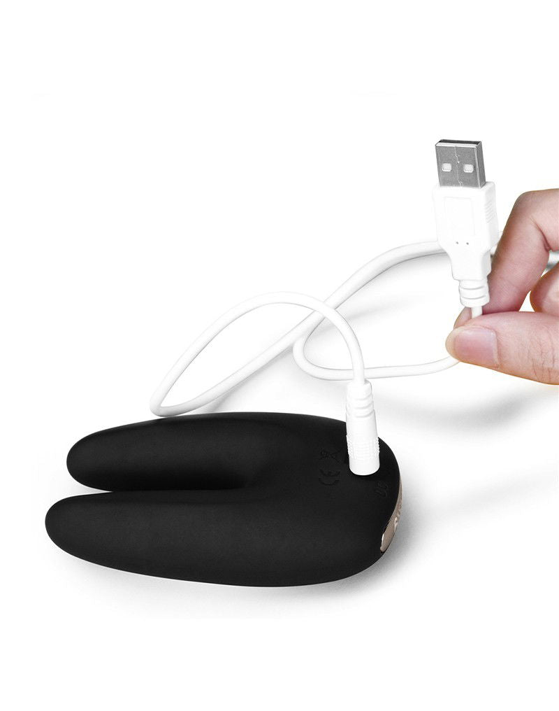 LoveToy - O-Sensual Rapture Twin - Clitoris of Tepel Vibrator - Zwart