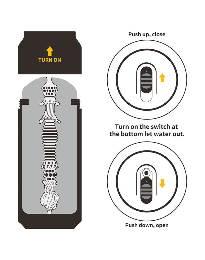 LoveToy - Pleasure Brew Blonde Ale Vagina Masturbator - Nude & Geel