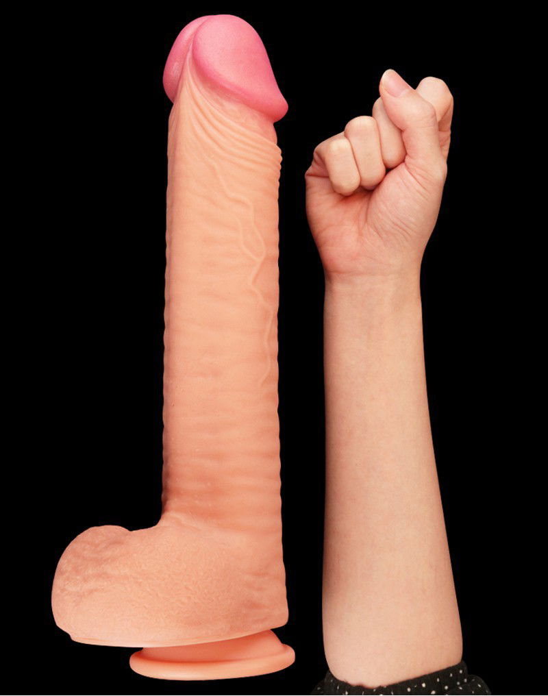 LoveToy - Realistic Dildo 30.5 cm - Nude