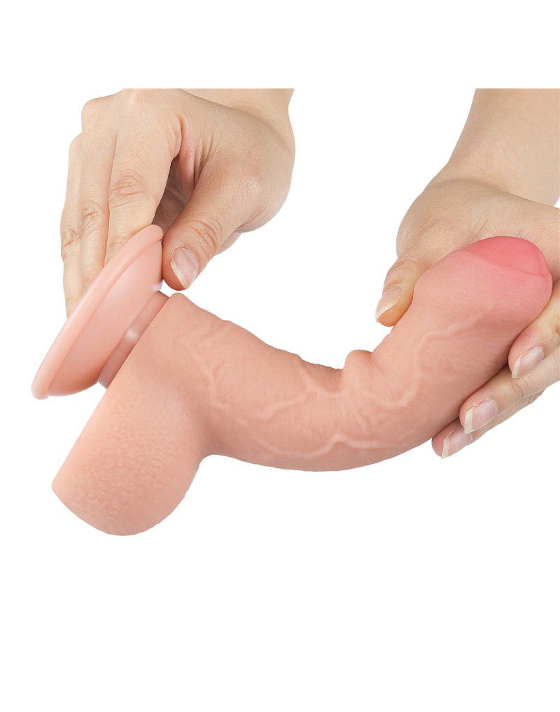 LoveToy - Aftrekbare dildo 18.3 cm (Ø 3.5 cm) - Nude