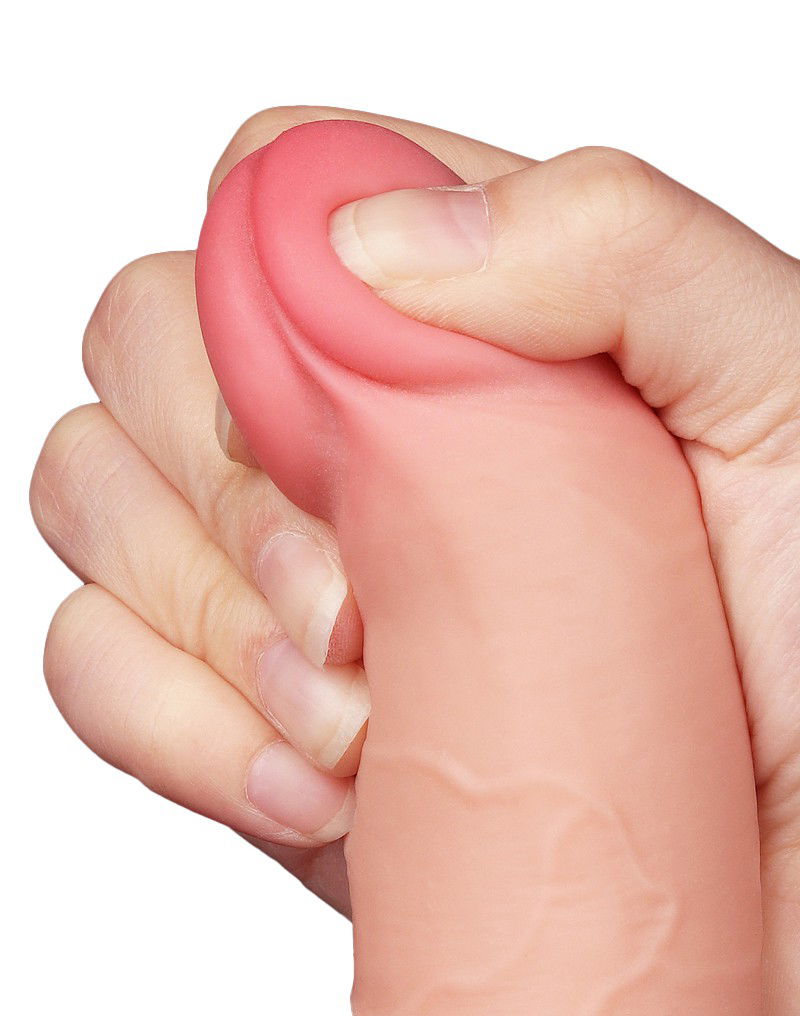 LoveToy - Aftrekbare dildo 19.5 cm (Ø 3.6 cm) - Nude