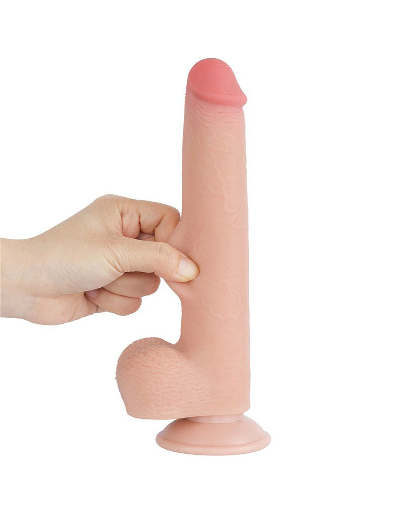 LoveToy - Aftrekbare dildo 22 cm (Ø 3.7 cm) - Nude