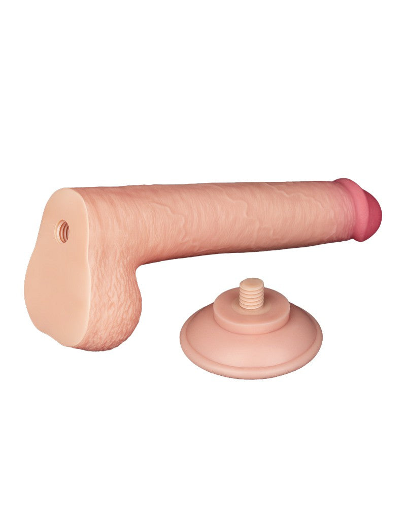 LoveToy - Aftrekbare dildo 22 cm (Ø 3.7 cm) - Nude