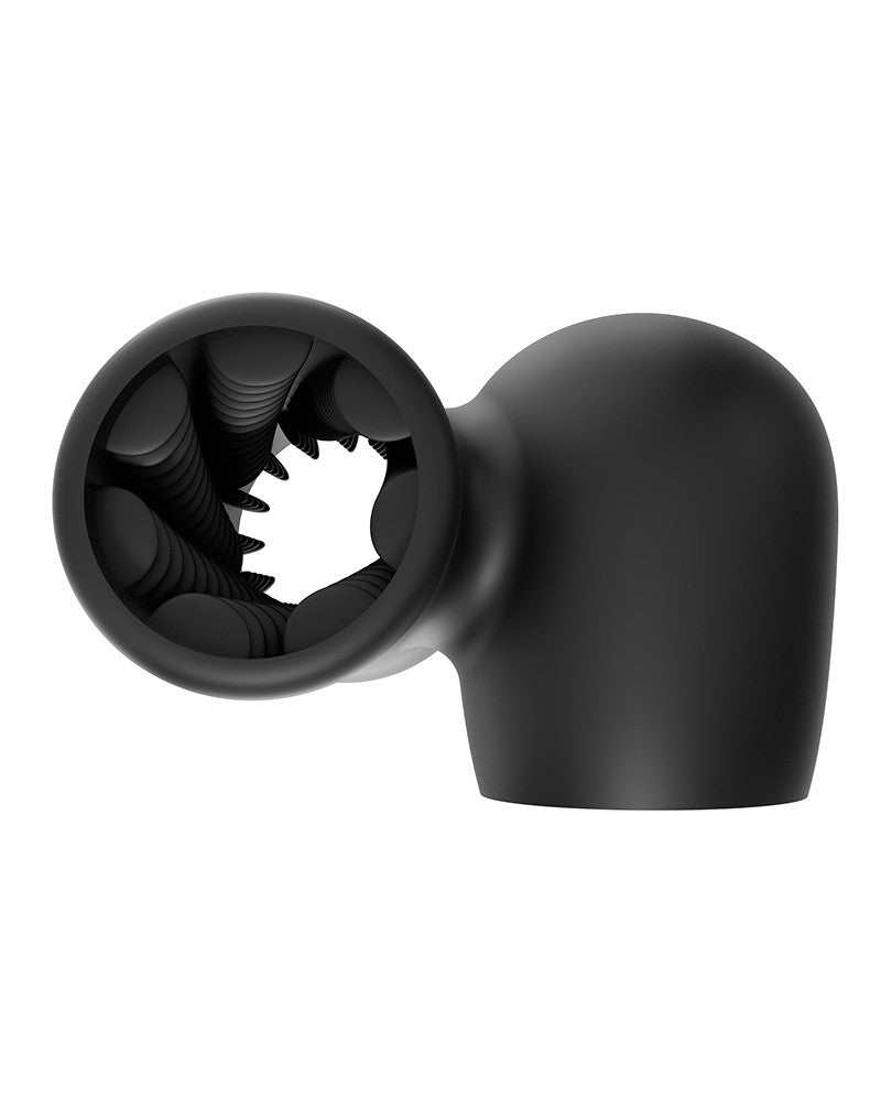 Man.Wand - Man.Wand Xtreme - Wand Vibrator met opzetstukken - Zwart