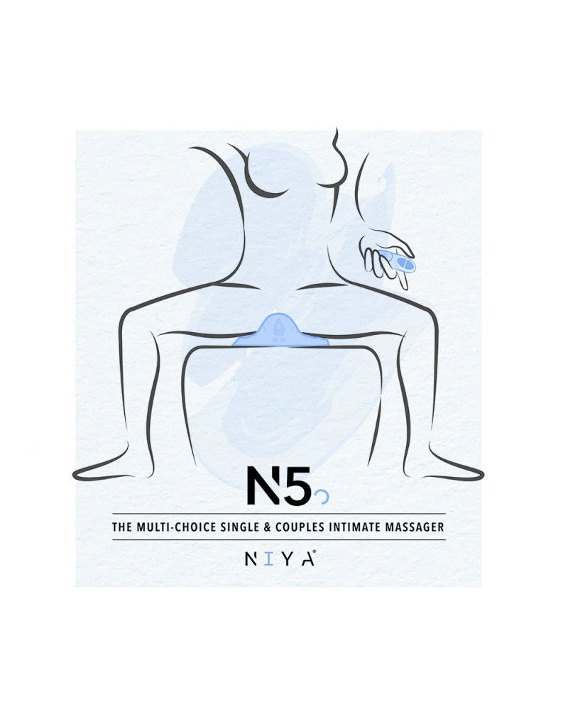 NIYA - NIYA 5 - Oplegvibrator met Afstandsbediening - Lichtblauw