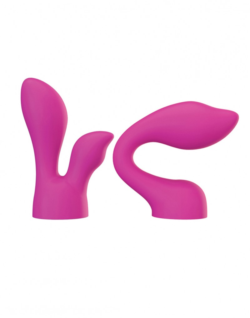 PalmPower - PalmSensual - 2 Opzetstukken voor Wandvibrator - Roze