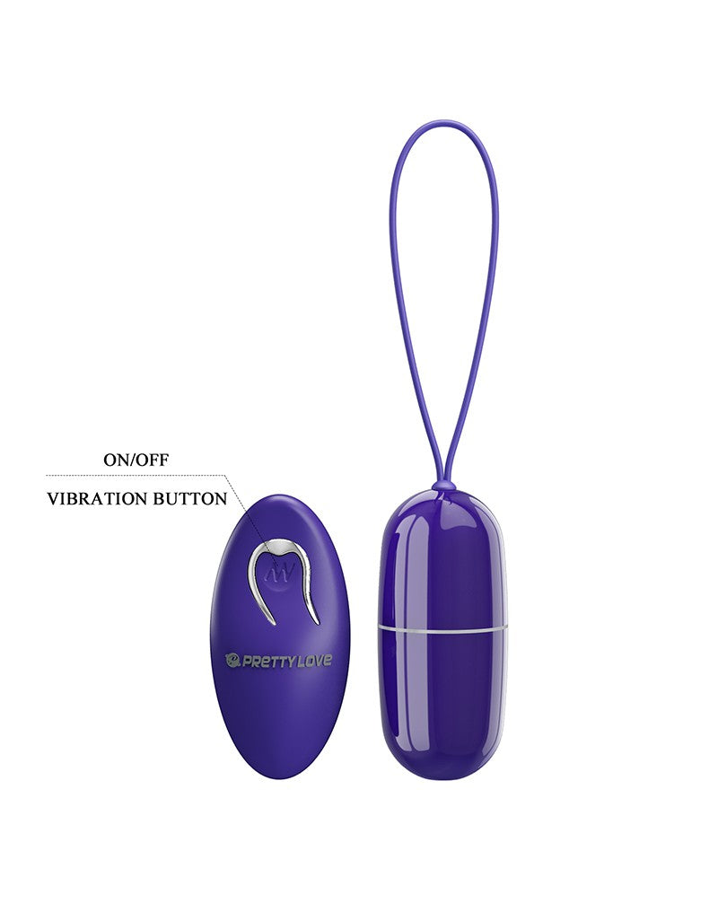 Pretty Love - Arvin-Youth - Ei-vibrator met afstandsbediening - Paars