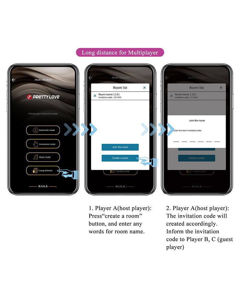 Pretty Love - Baird - Draagbare G-Spot Vibrator met App-bediening - Paars