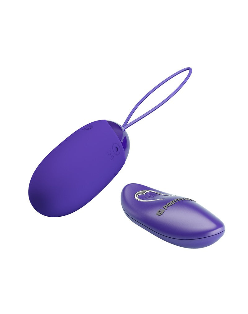 Pretty Love - Berger-Youth - Ei-vibrator met afstandsbediening - Blauw