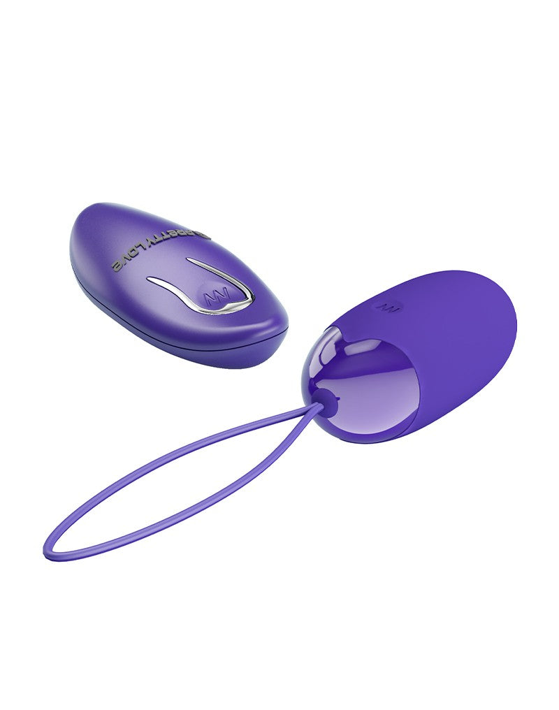 Pretty Love - Berger-Youth - Ei-vibrator met afstandsbediening - Blauw