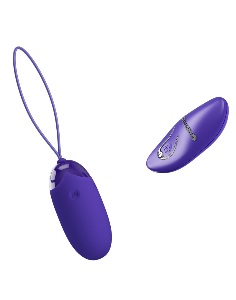 Pretty Love - Berger-Youth - Ei-vibrator met afstandsbediening - Blauw