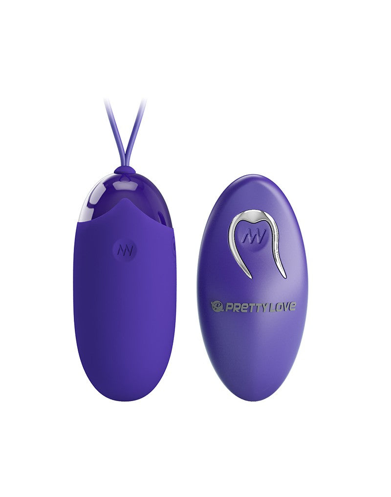 Pretty Love - Berger-Youth - Ei-vibrator met afstandsbediening - Blauw