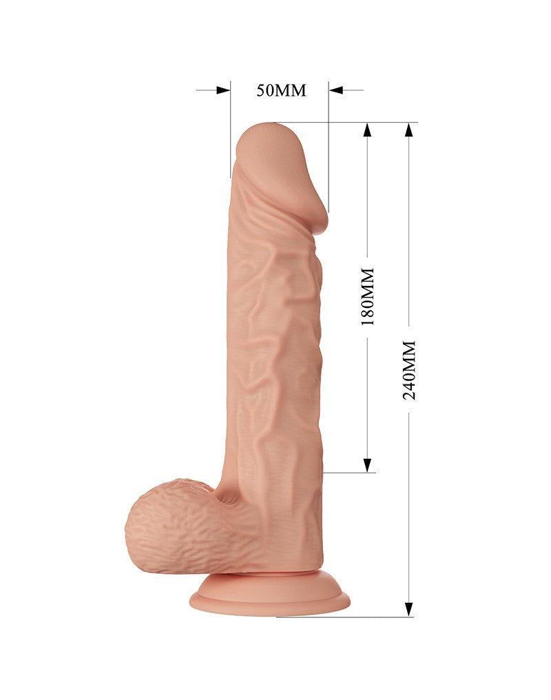 Pretty Love - Buraq - Realistische Vibrerende Dildo 24 cm - Nude