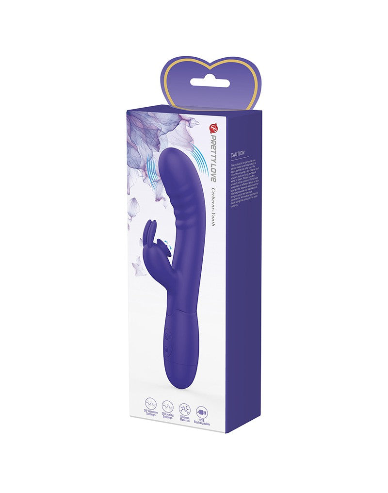Pretty Love - Cerberus-Youth - Rabbit Vibrator - Paars
