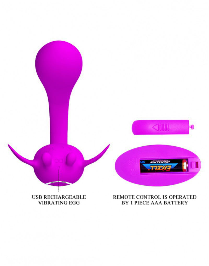 Pretty Love - Chimera - Koppelvibrator met afstandsbediening - Roze