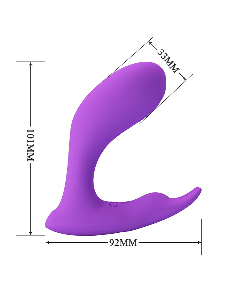 Pretty Love - Idabelle - G-Spot draagbare stotende vibrator met afstandsbediening - Paars