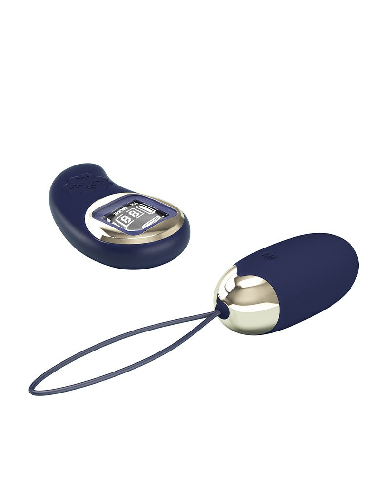 Pretty Love - Mina - Ei-vibrator met afstandsbediening - Donkerblauw