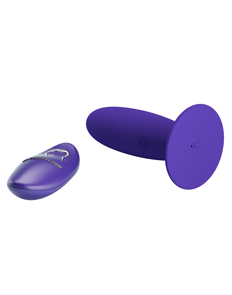 Pretty Love - Murray-Youth - Vibrerende Buttplug met Afstandsbediening - Paars