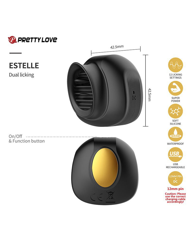 Pretty Love - Queens Luxury Collection - Vibrator - Afgewerkt met 18K Goud - Zwart