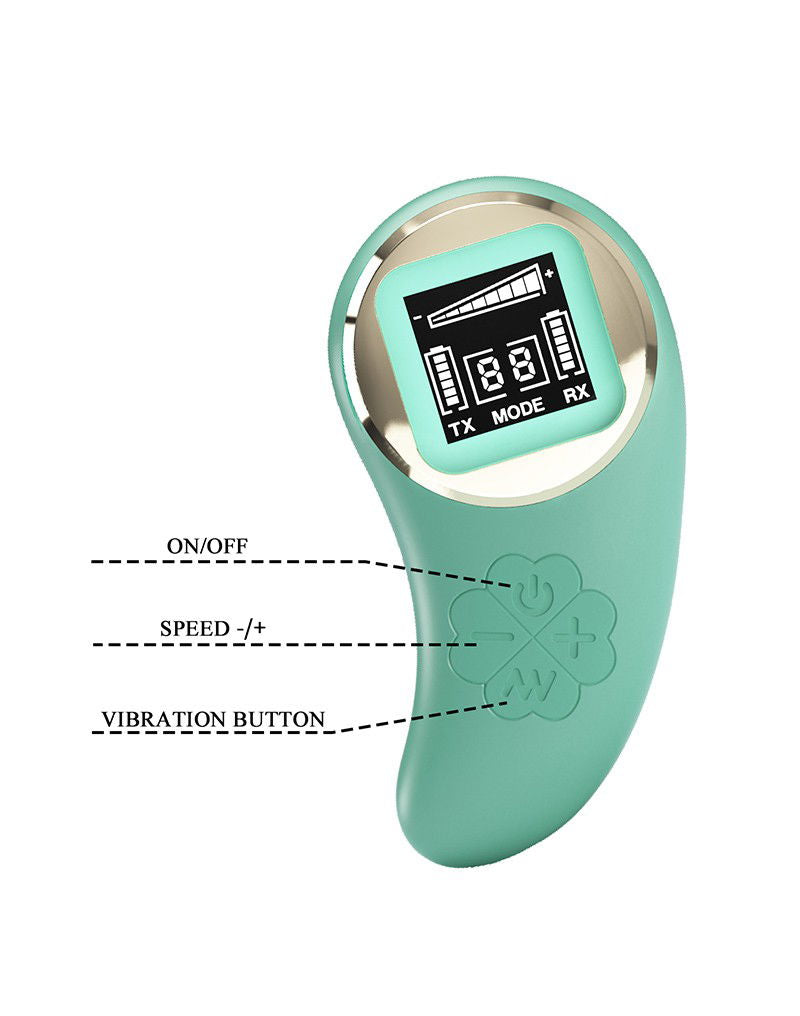 Pretty Love - Vivian - Ei-vibrator met afstandsbediening - Blauw