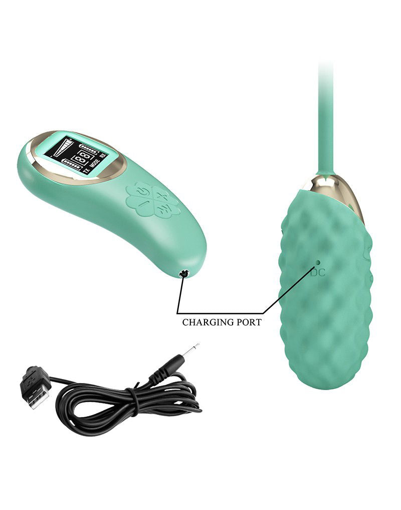 Pretty Love - Vivian - Ei-vibrator met afstandsbediening - Blauw